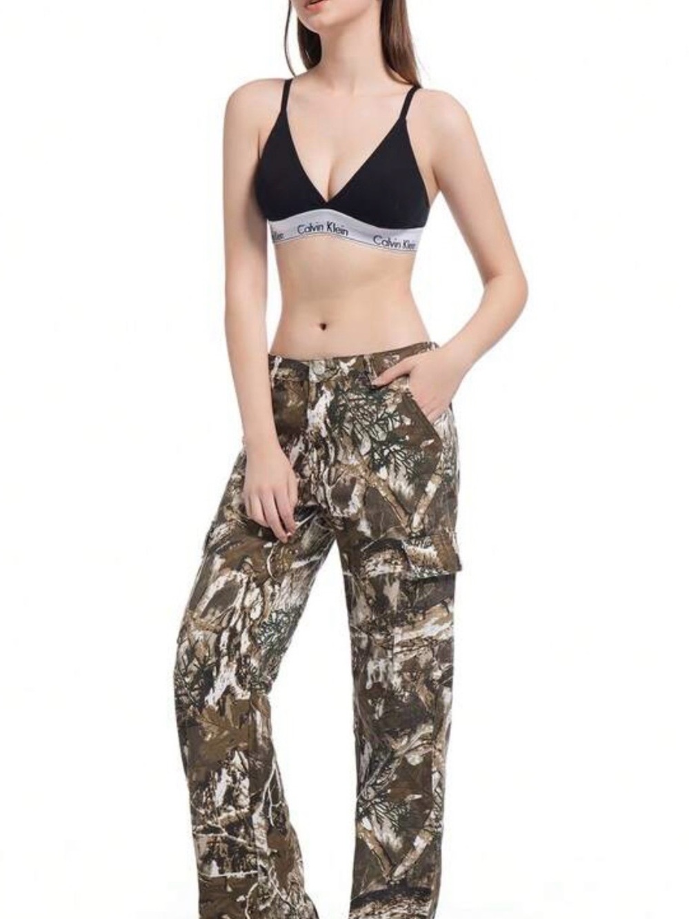 Women’s Camouflage Utility Pants - Brown/Gray